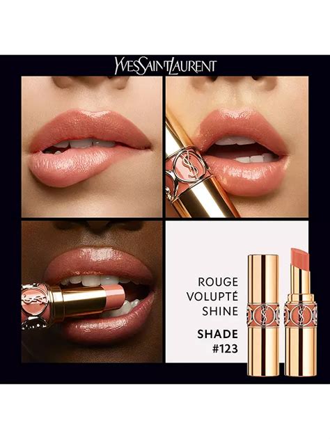 ysl lip shine 123